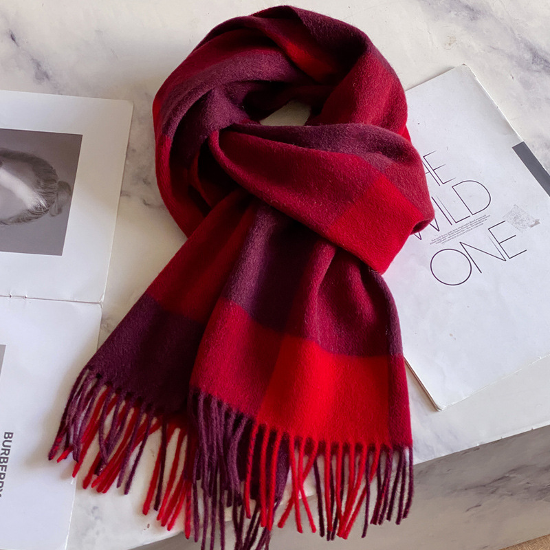 Mens Fashion Poncho - 100% Wool Scarf Men Women Winter