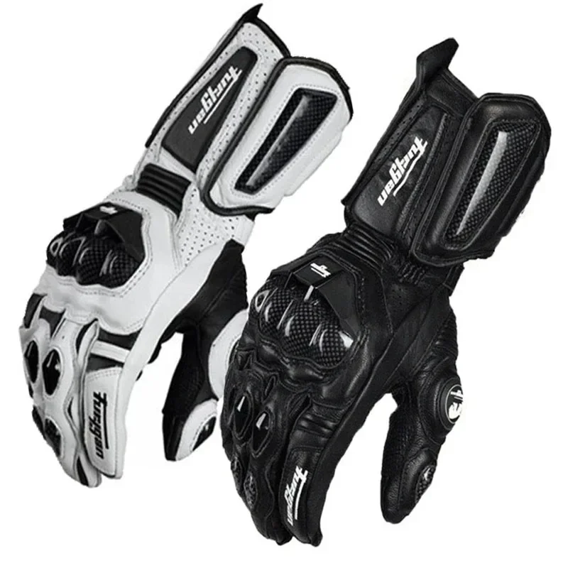 Men'S Fashion Gloves - Genuine Leather Men Luva Riding Moto