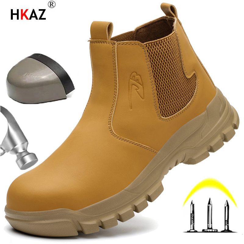 Men'S Fashion Hiking Boots - Waterproof Men's Safety Work Boots Steel