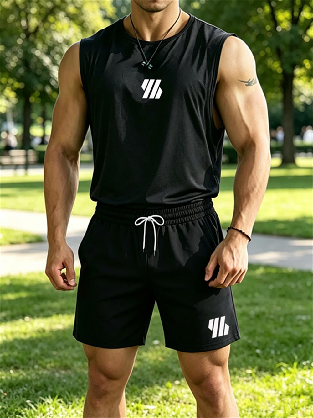 Men'S Fashion - 2026 new Men's Brand Vest Two-piece
