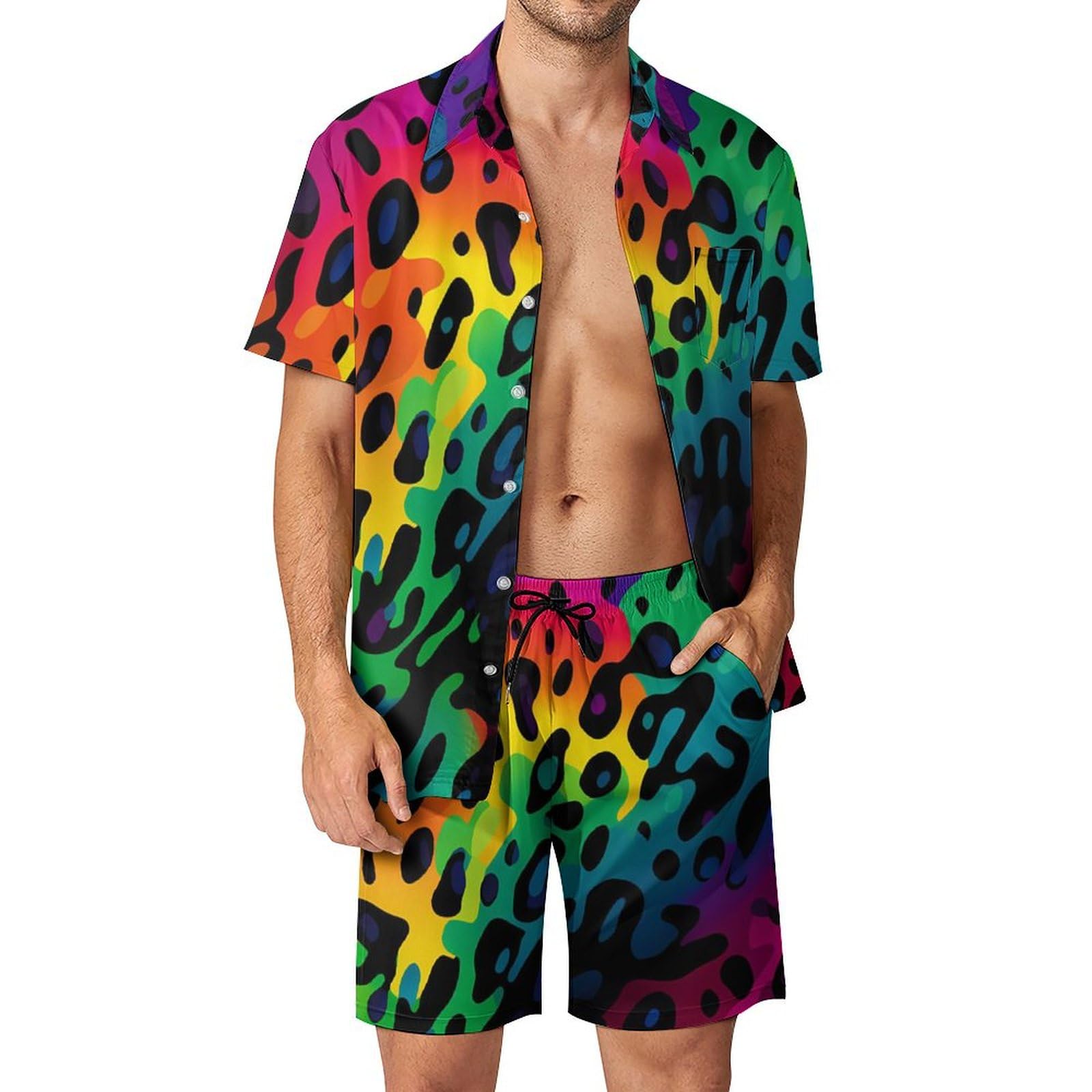 Men'S Fashion Undershirt - Summer Irregular Geometric 3D Print Men