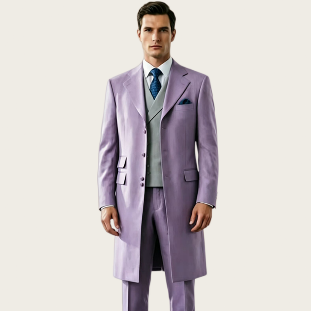 Formal Waistcoat Vest - High Quality Long Men's Suits for