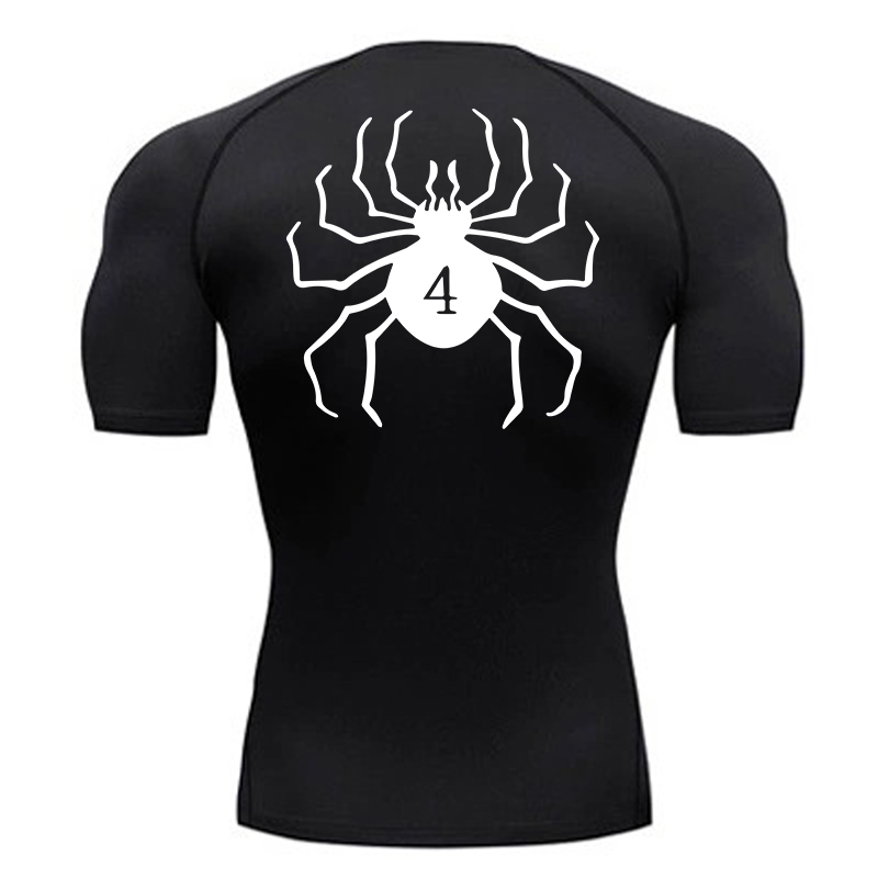 Compression Shirt Workout - Spider Print Compression Shirts for Men