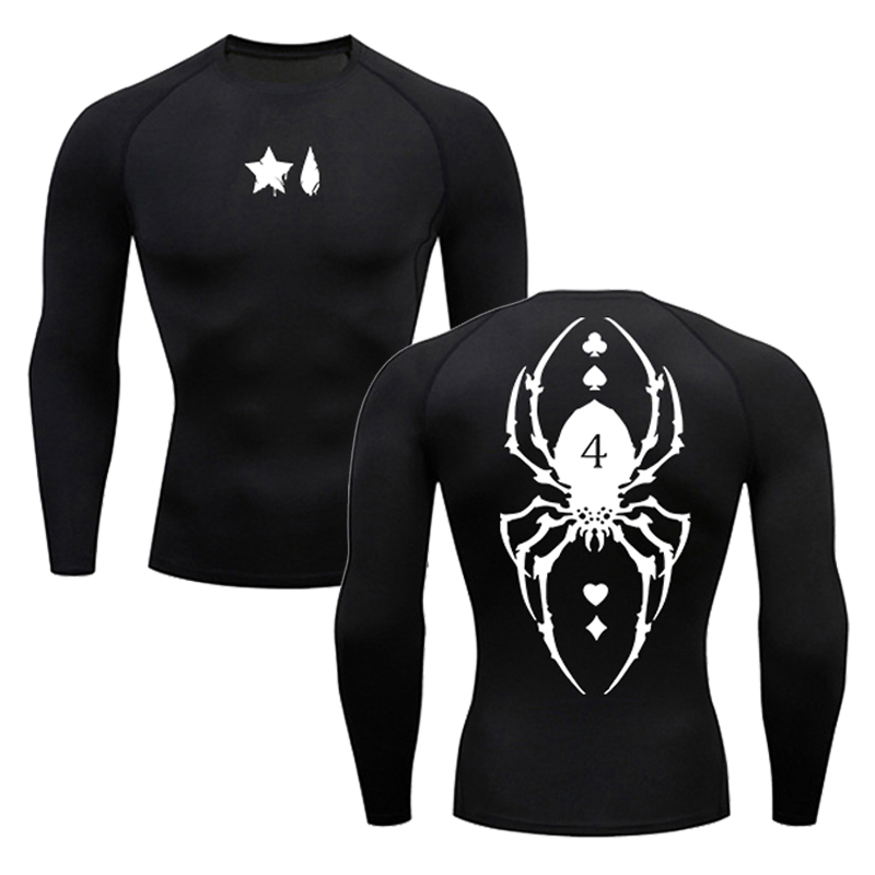 Spider Print Compression Shirt - Compression Shirt Workout review and price