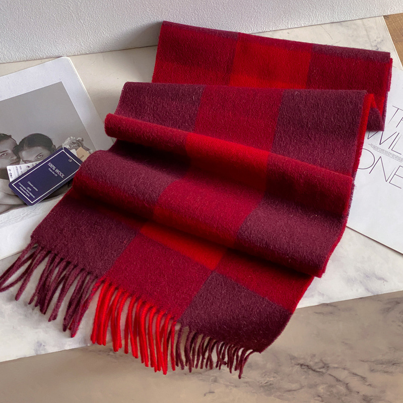 100% Wool Scarf Men Women Wint - Mens Fashion Poncho review and price