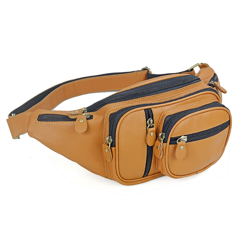 Men Genuine Leather Waist Pack - Fashion Harness Men review and price