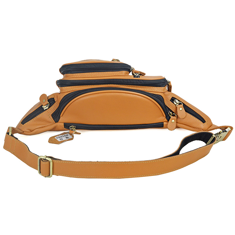 Men Genuine Leather Waist Pack - Fashion Harness Men review and price