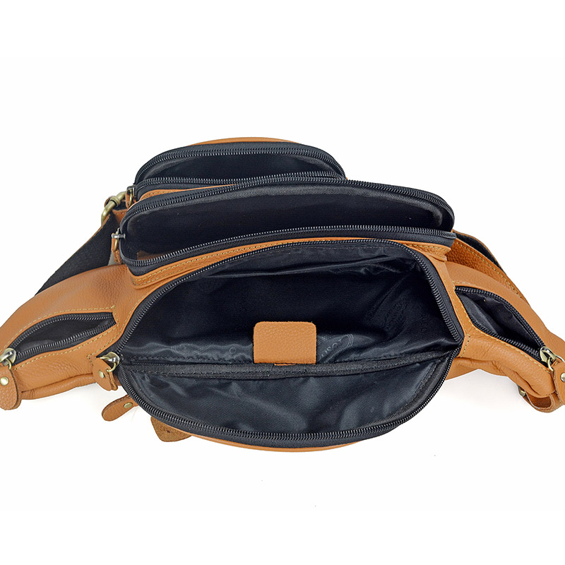 Men Genuine Leather Waist Pack - Fashion Harness Men review and price