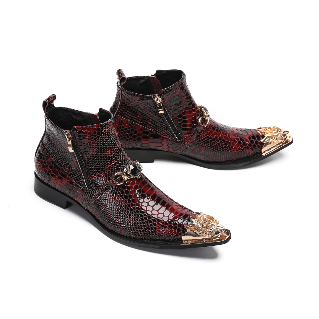 fashion metal pointed toe real - Mens Fashion Dress review and price