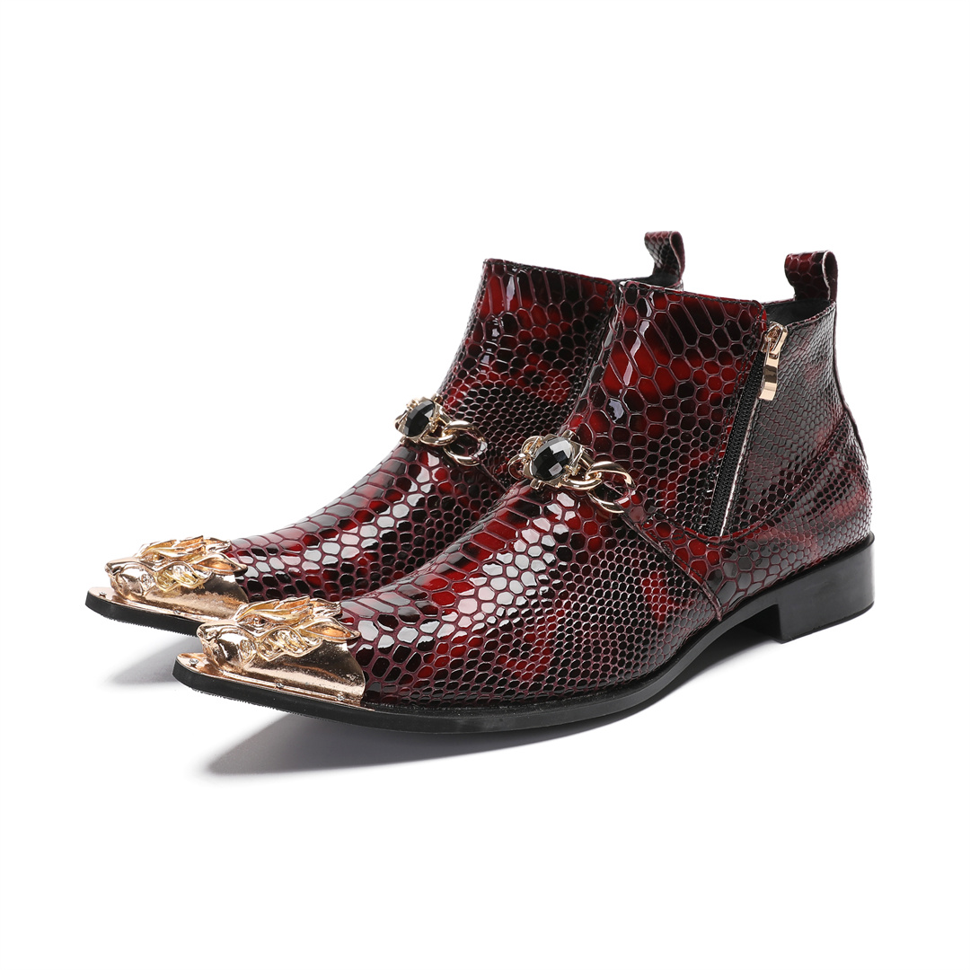 fashion metal pointed toe real - Mens Fashion Dress review and price