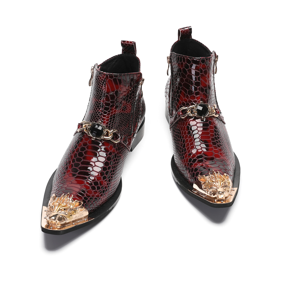 fashion metal pointed toe real - Mens Fashion Dress review and price