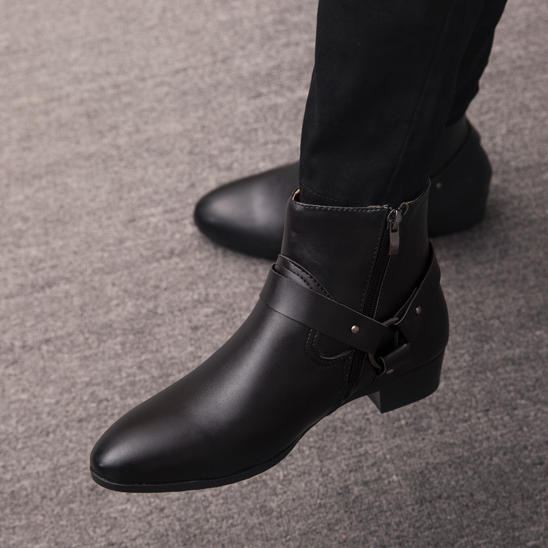 2026 New Ankle Boots PU Leathe - Mens Fashion Dress review and price