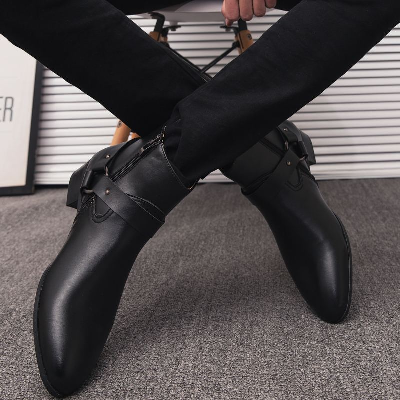 2026 New Ankle Boots PU Leathe - Mens Fashion Dress review and price