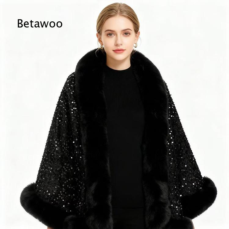 Women Short Poncho Cape With F - Mens Fashion Poncho review and price