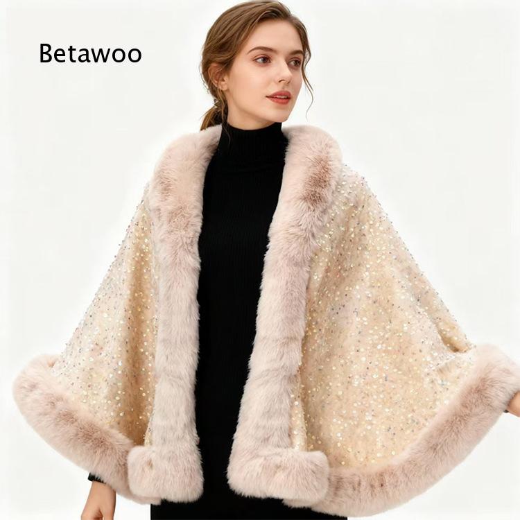 Women Short Poncho Cape With F - Mens Fashion Poncho review and price