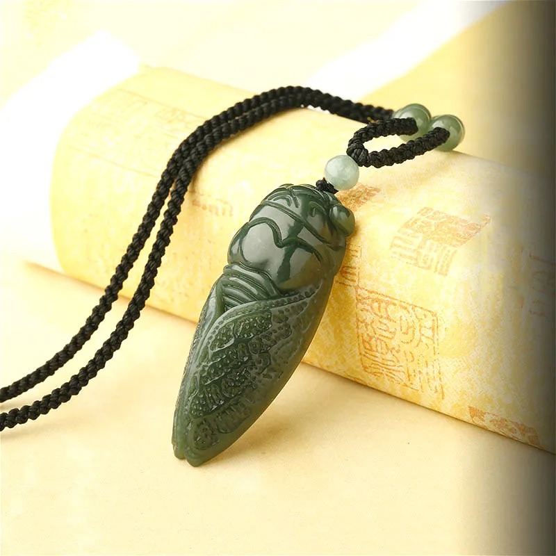 Natural Hetian Jade Cicada Pen - Men'S Fashion review and price