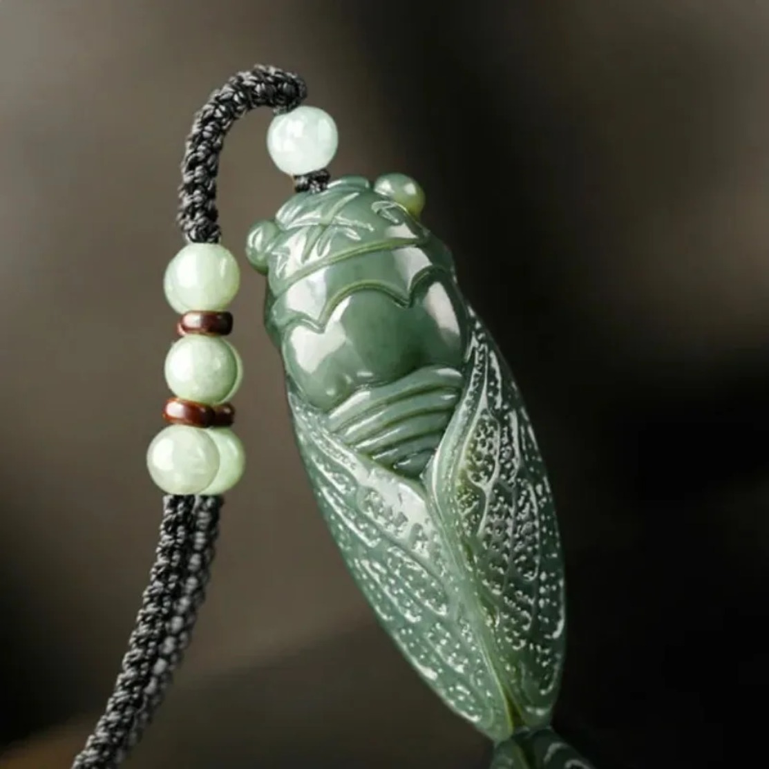 Natural Hetian Jade Cicada Pen - Men'S Fashion review and price