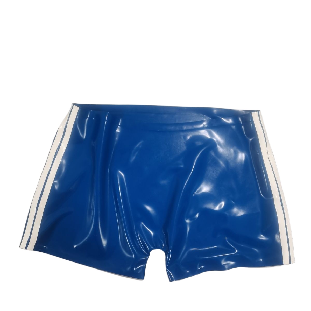 Men Metallic Purple Blue Latex - Swim Trunk Shorts review and price