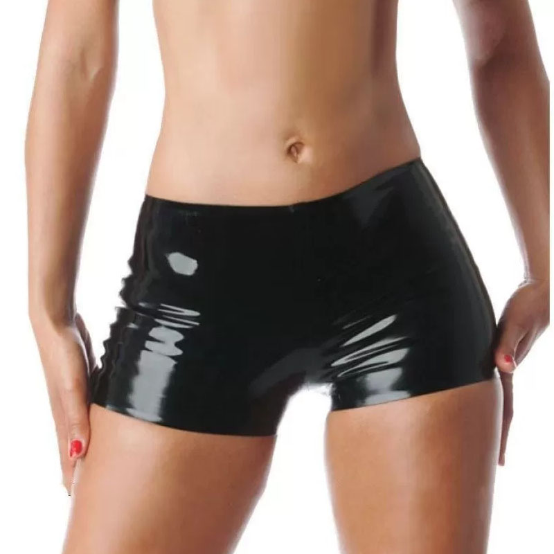Men Metallic Purple Blue Latex - Swim Trunk Shorts review and price
