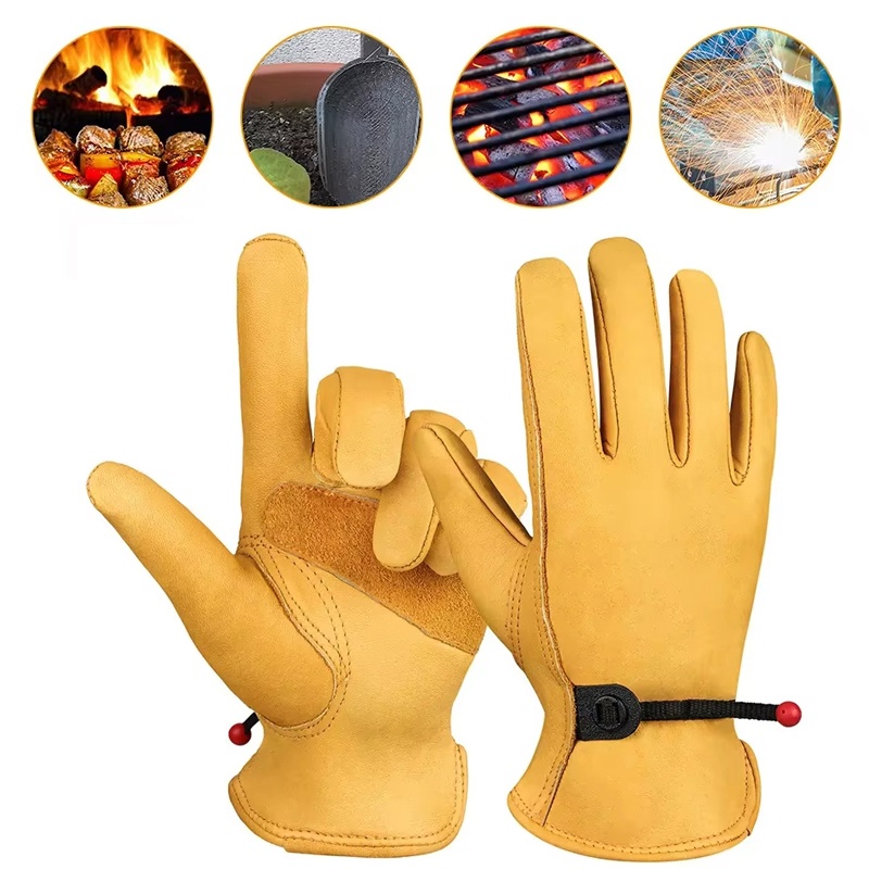 Leather Gloves Men Work Gloves - Men'S Fashion Gloves review and price