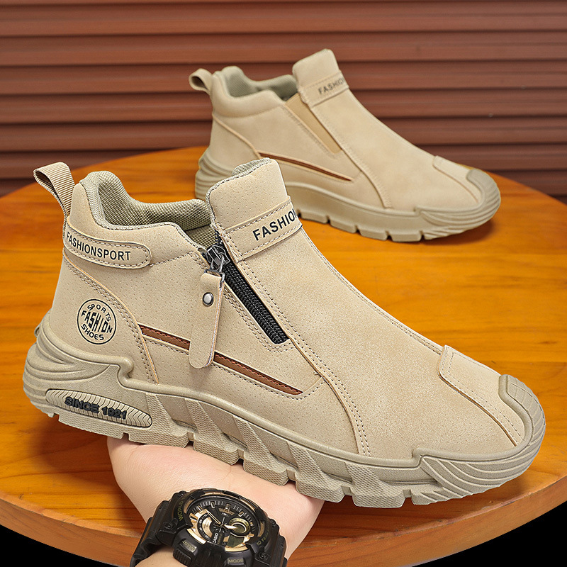 Men's Casual Zipper Closed Sho - Men'S Fashion Hiking Boots review and price
