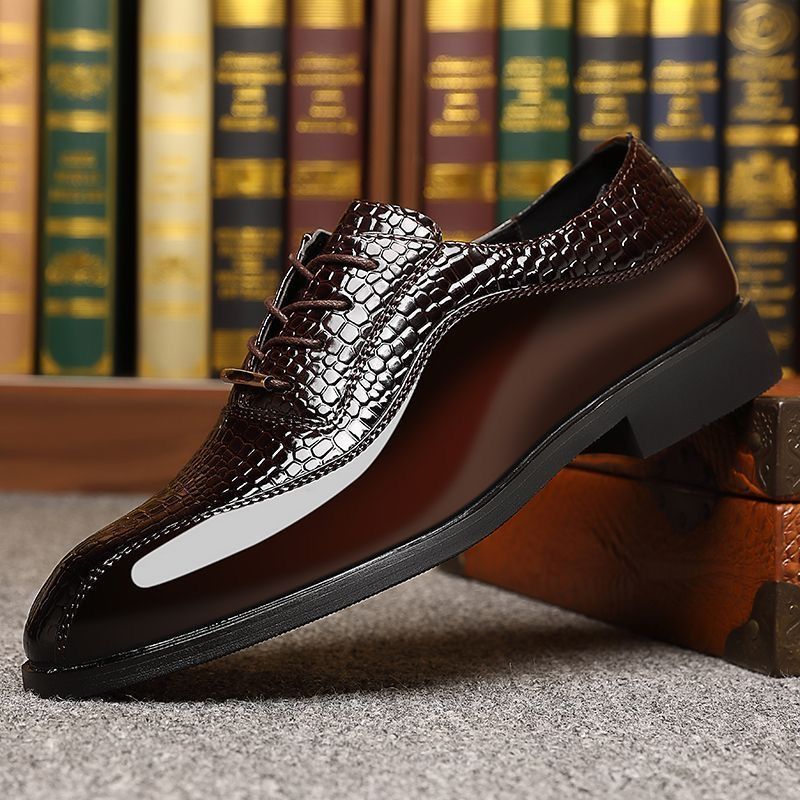 Men's Glossy Patent Leather Br - Mens Fashion Dress review and price