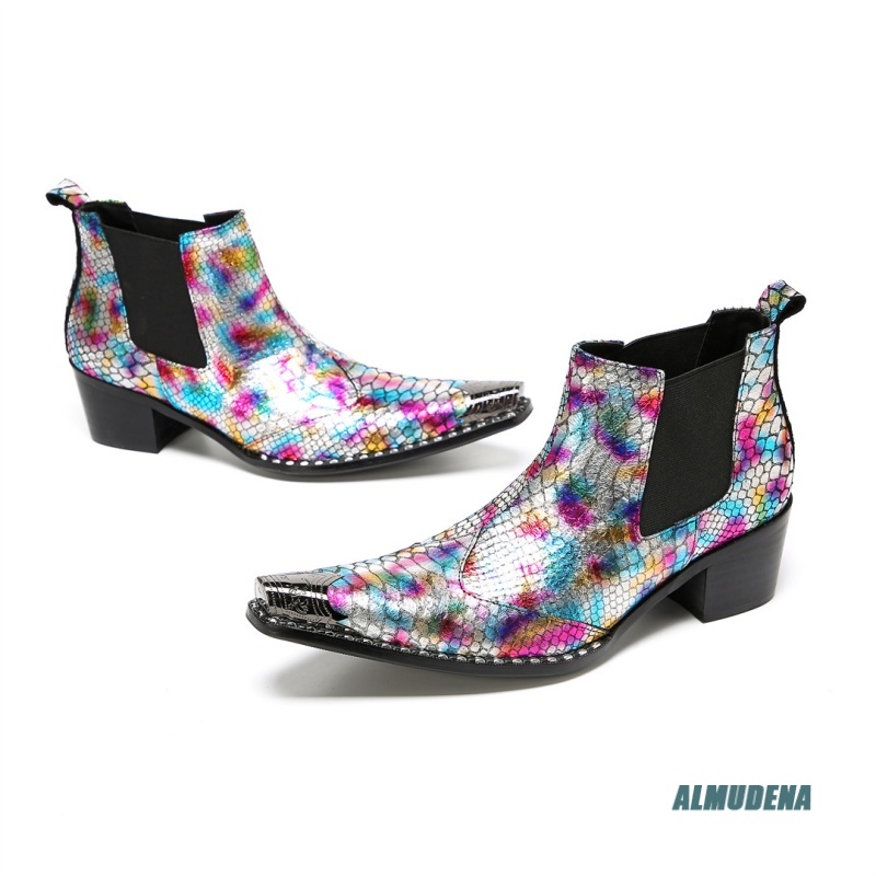 Multicolor Metallic Snake Prin - Mens Fashion Dress review and price