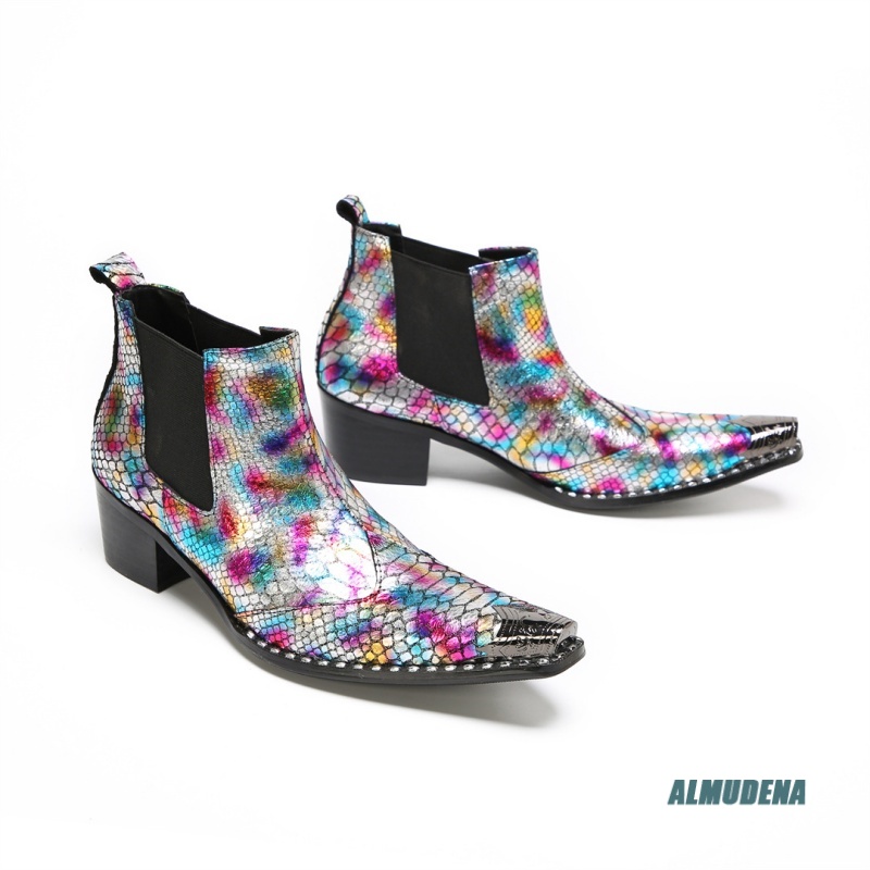 Multicolor Metallic Snake Prin - Mens Fashion Dress review and price