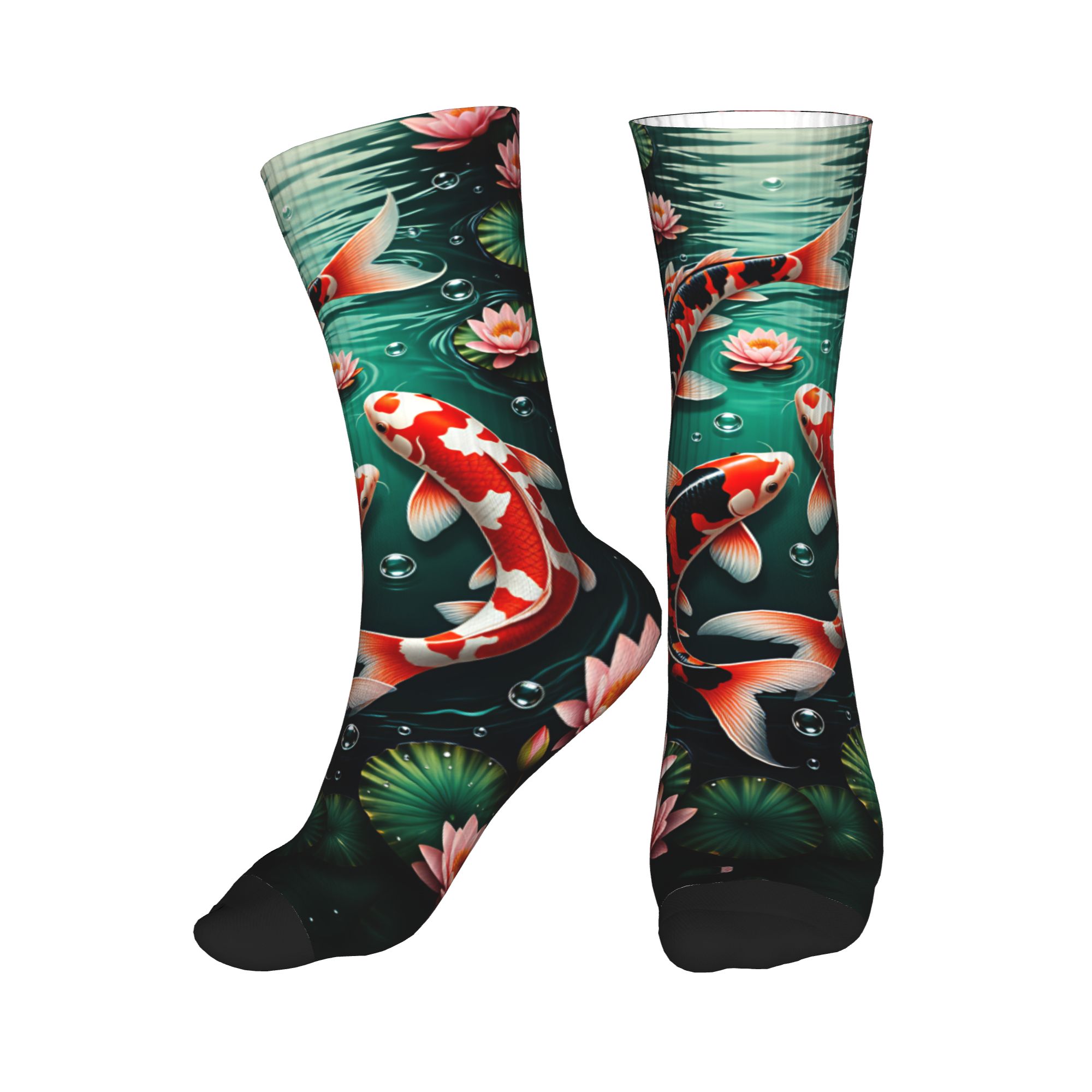 Three Koi Lotus Dark Pond Feng - Mens Fashion Dress review and price