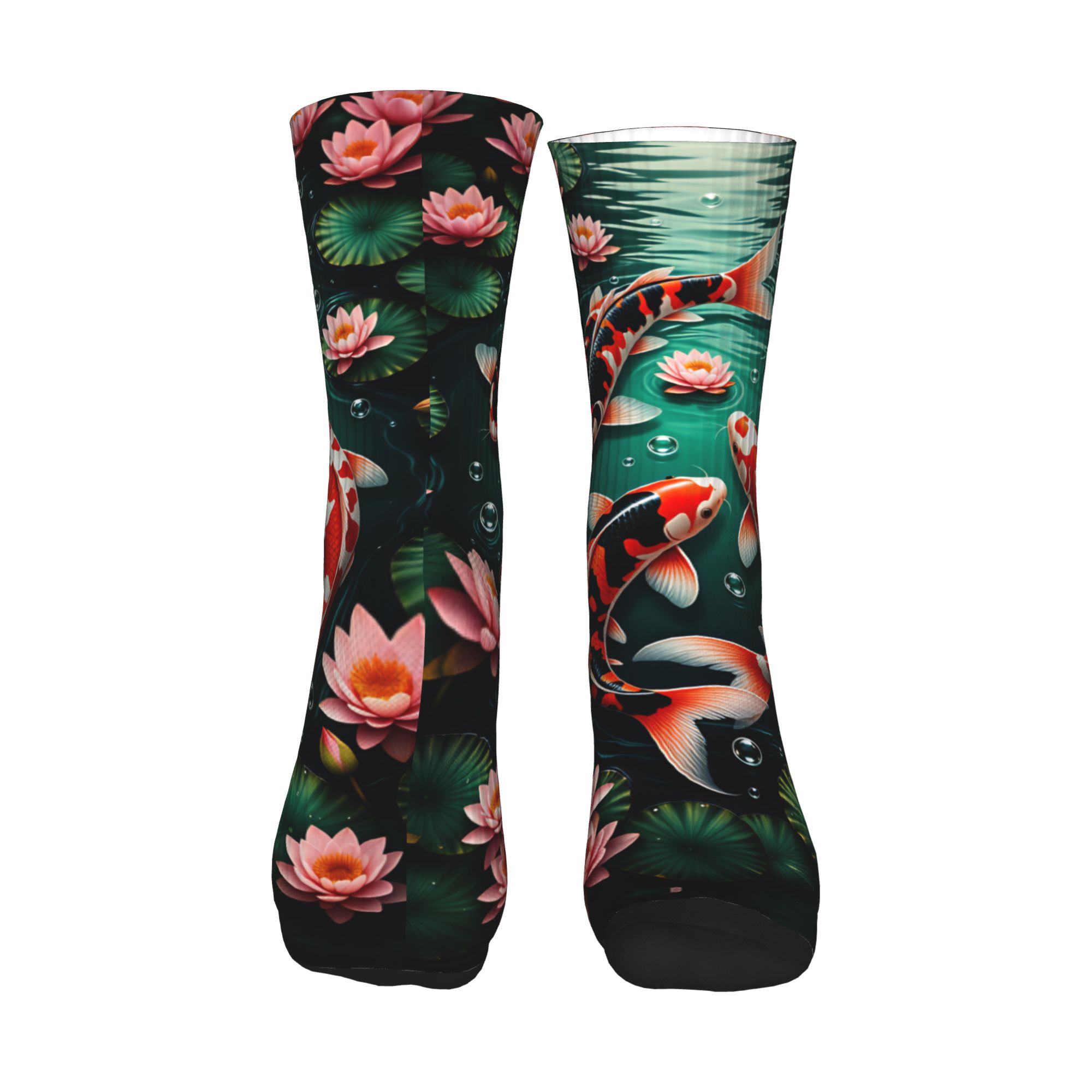 Three Koi Lotus Dark Pond Feng - Mens Fashion Dress review and price