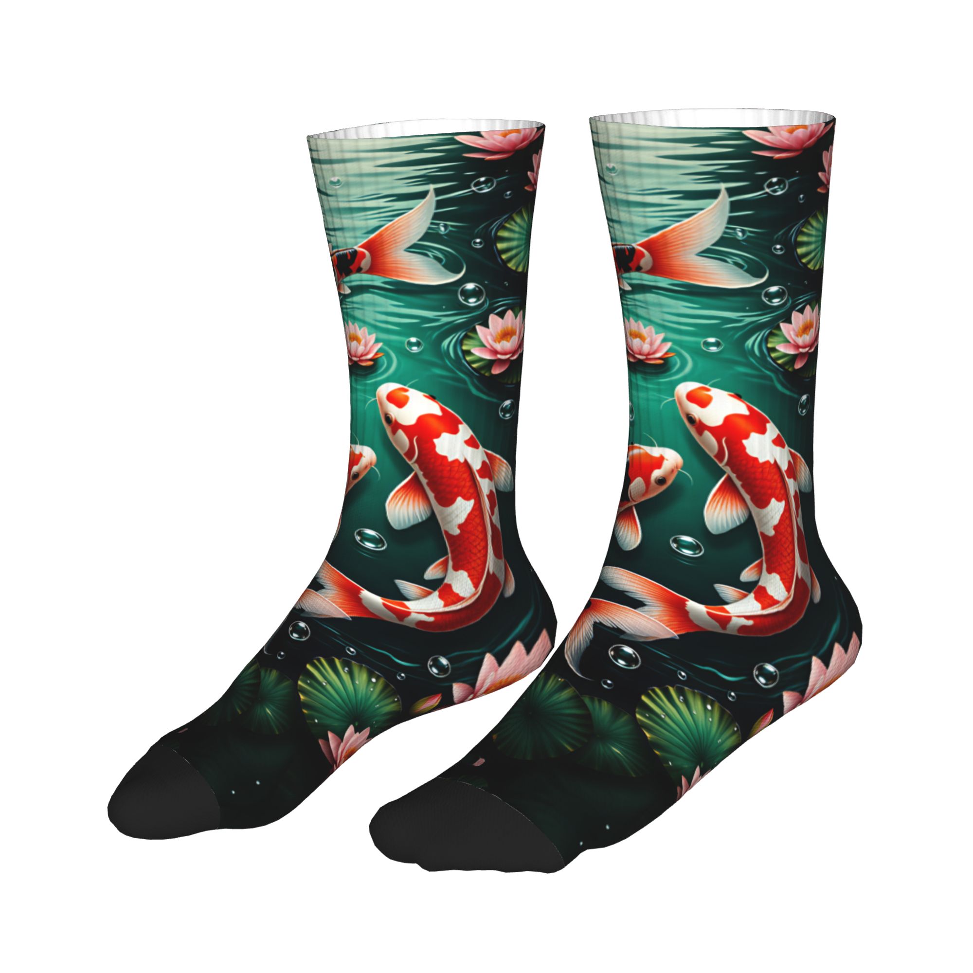 Three Koi Lotus Dark Pond Feng - Mens Fashion Dress review and price