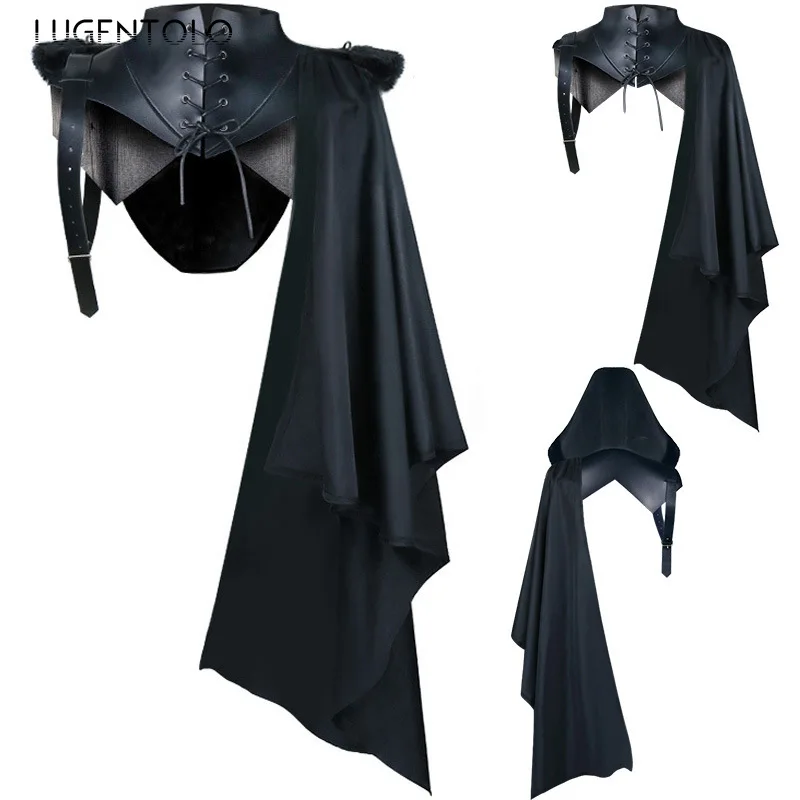 Men Medieval Hooded Ponchos Sh - Mens Fashion Poncho review and price