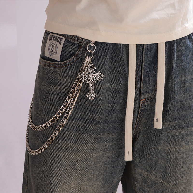 Fashion Punk Metal Pants Chain - Men'S Fashion Jeans review and price