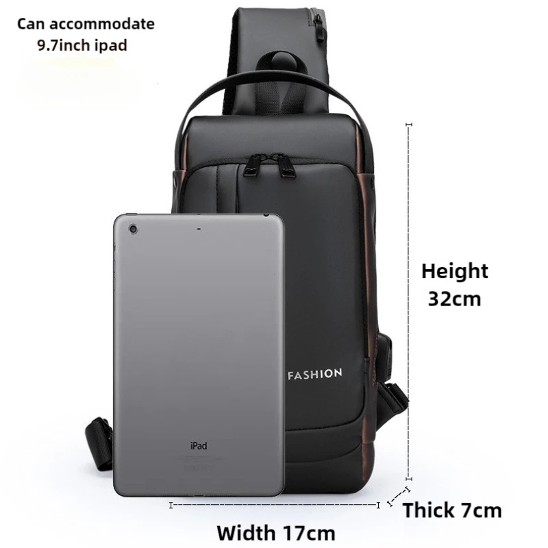 Men Anti Theft Chest Bag Shoul - Fashion Harness Men review and price