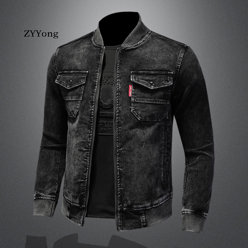 Stand Collar Bomber Pilot Blac - Corduroy Jacket Men review and price