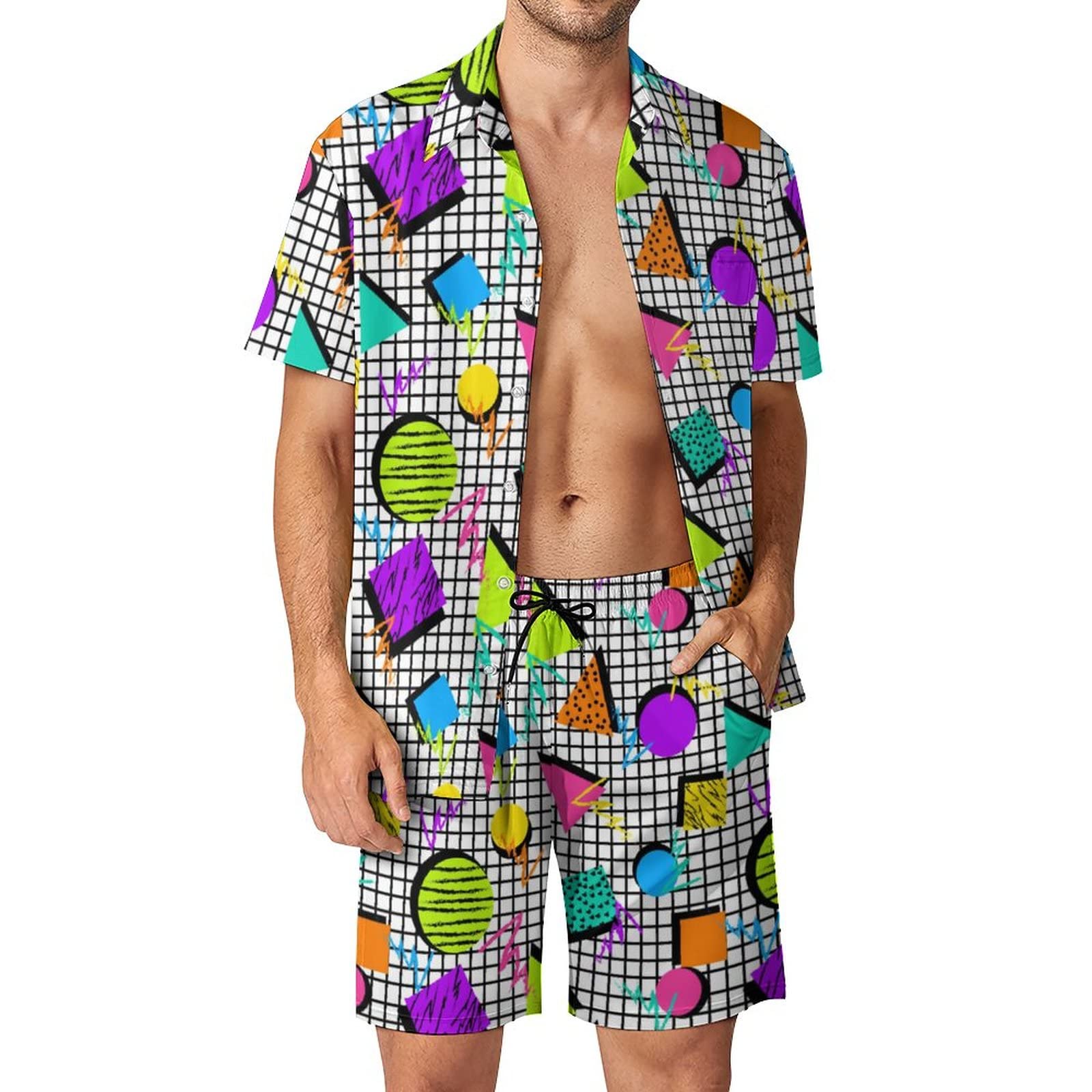 Summer Irregular Geometric 3D  - Men'S Fashion Undershirt review and price