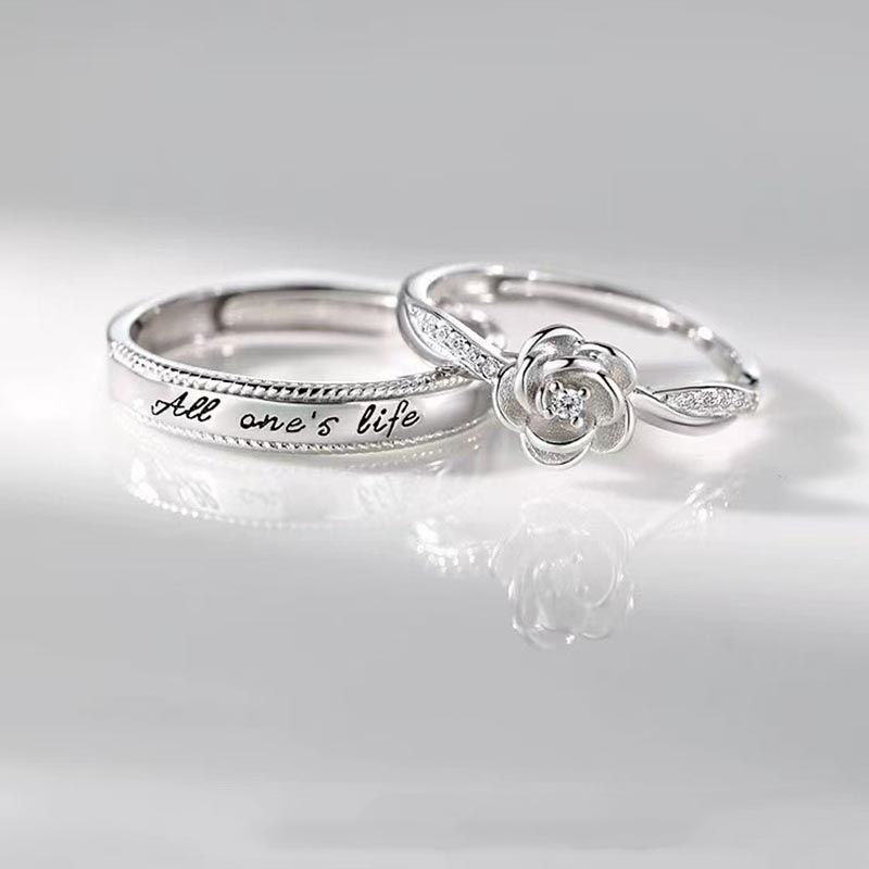 2pcs Romantic Zircon Rose and  - Men'S Fashion Today review and price