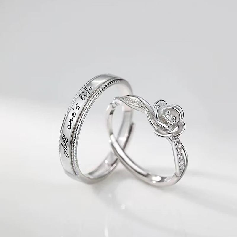 2pcs Romantic Zircon Rose and  - Men'S Fashion Today review and price