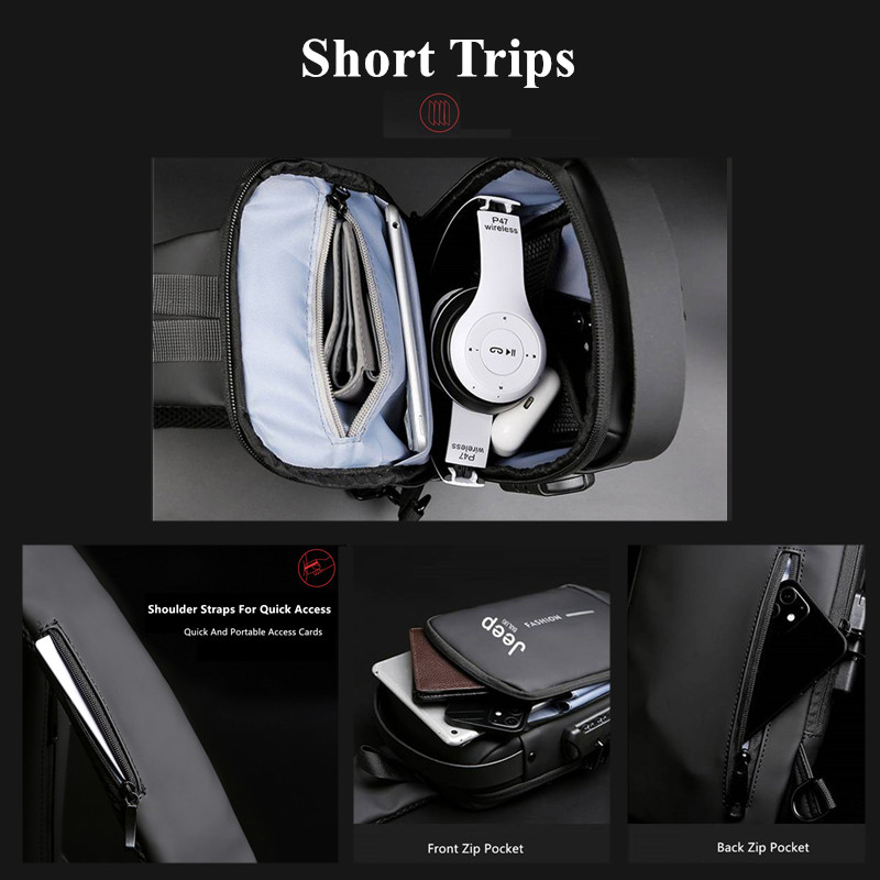 Jeep Buluo Men Anti Theft Slin - Fashion Harness Men review and price