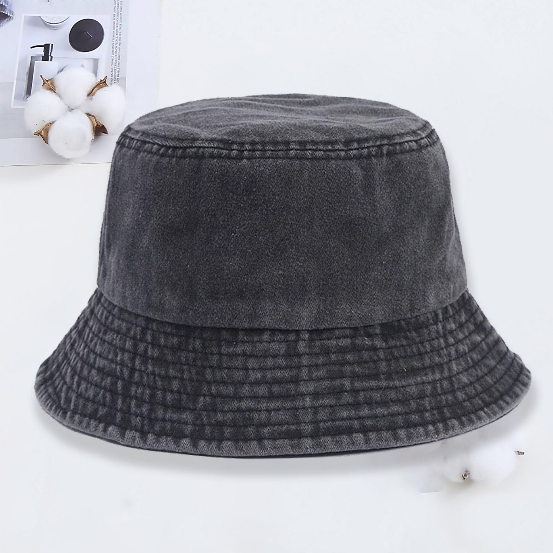 Custom logo Denim Bucket Hat F - Men'S Fashion With Hat review and price