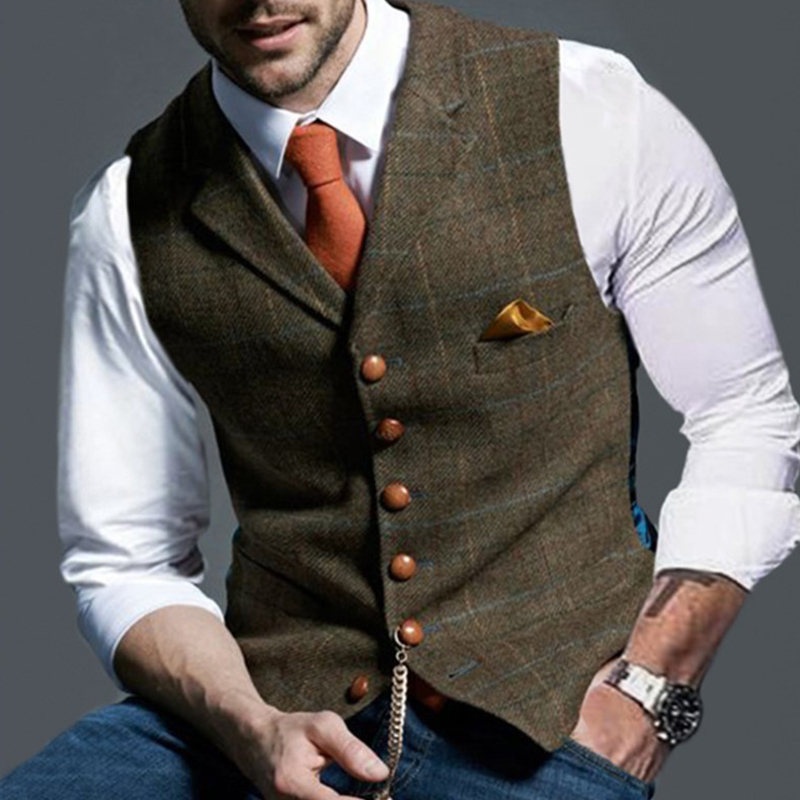 Fashion Men's Vests Lapel Twee - Formal Waistcoat Vest review and price