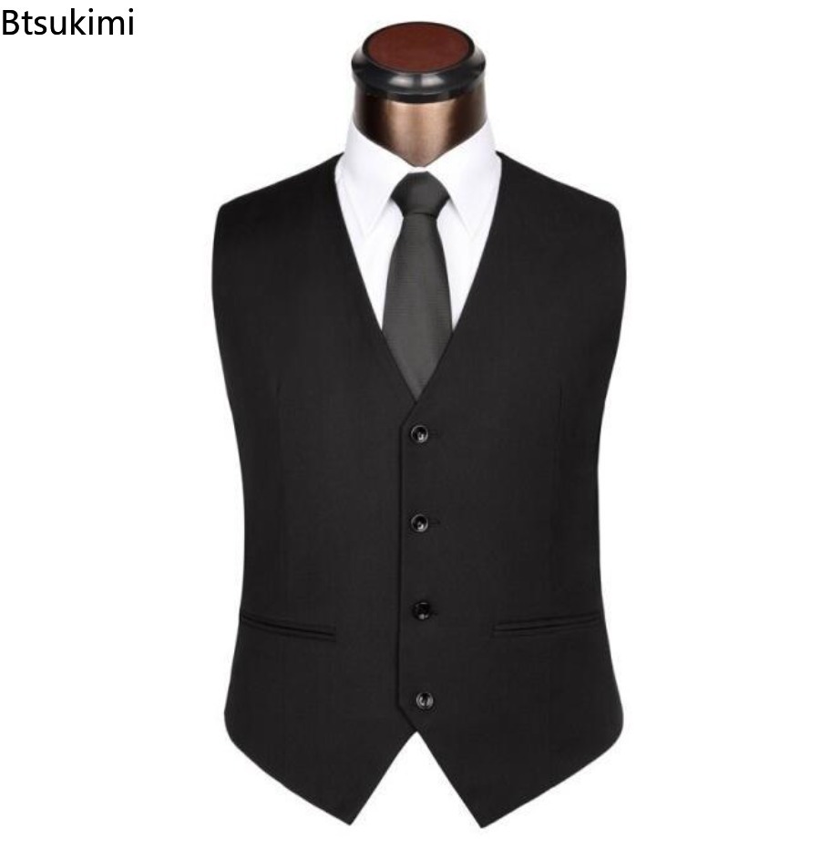 S-6XL Plus Size Men's Korean S - Formal Waistcoat Vest review and price