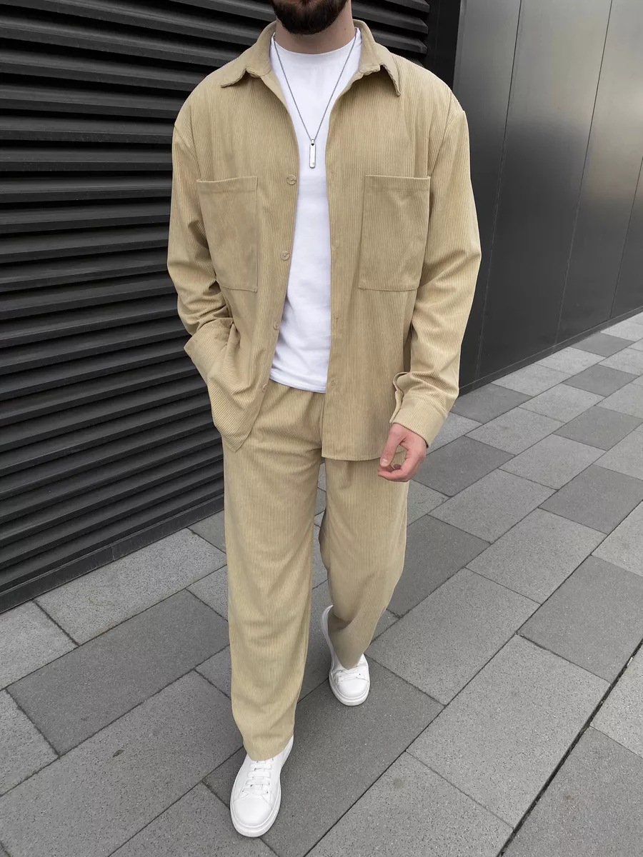 Men's Corduroy Two-Piece Outfi - Men'S Fashion Undershirt review and price