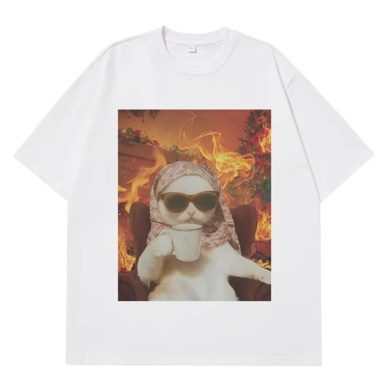 I Chill Cat Xmas Funny Cat Mem - Mens Xmas Fashion review and price