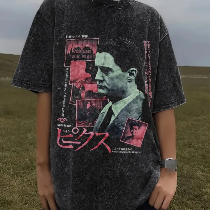 Twin Peaks TV Show Washed Over - Poster Men Fashion review and price