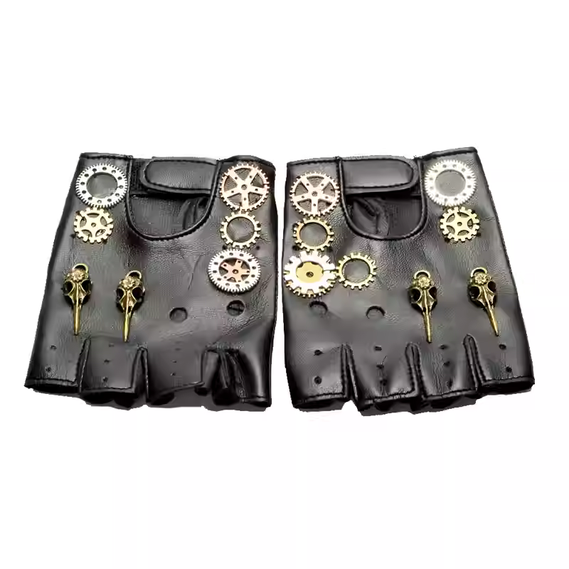 Steampunk PU Leather Fingerles - Men'S Fashion Gloves review and price