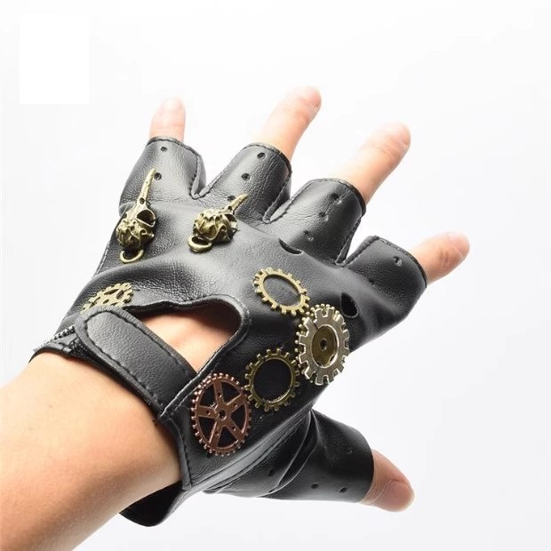 Steampunk PU Leather Fingerles - Men'S Fashion Gloves review and price