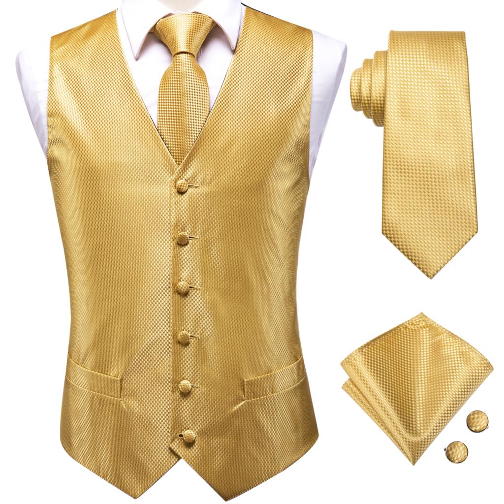 Hi-Tie Jacquard Mens Suit Vest - Formal Waistcoat Vest review and price