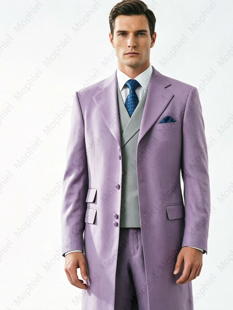 High Quality Long Men's Suits  - Formal Waistcoat Vest review and price
