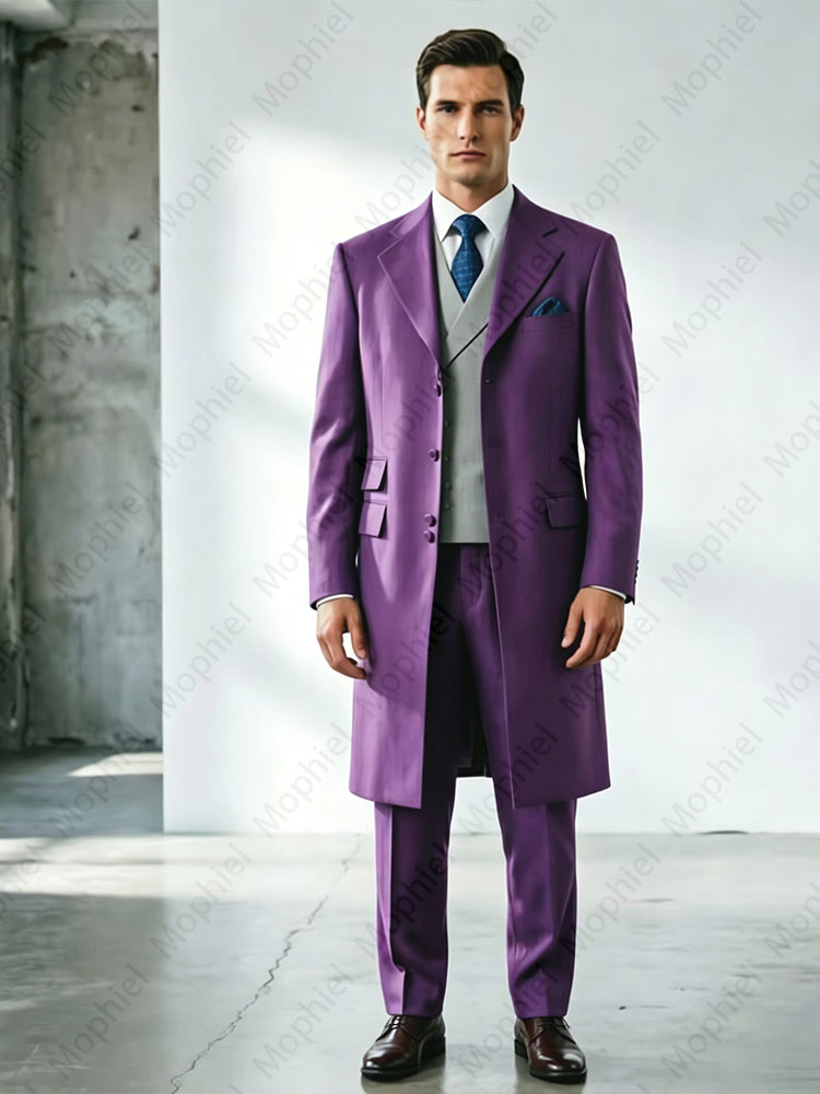 High Quality Long Men's Suits  - Formal Waistcoat Vest review and price